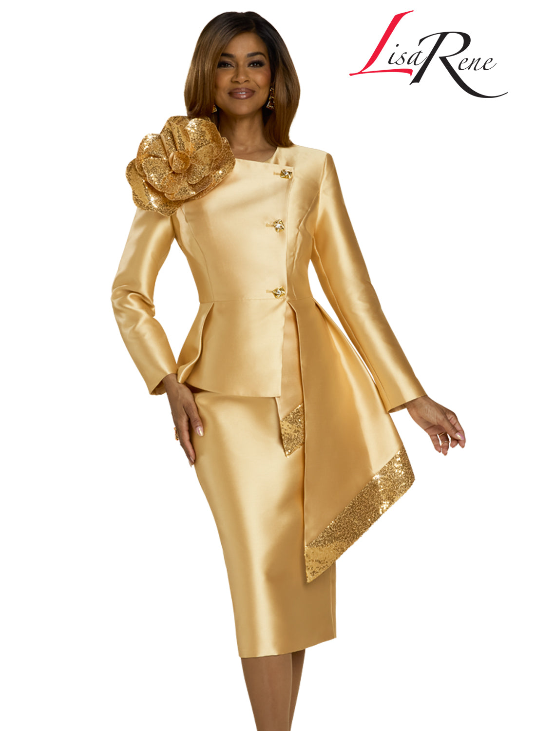 Lisa Rene', Style 66972 - 2pc. Jacket & Skirt Set